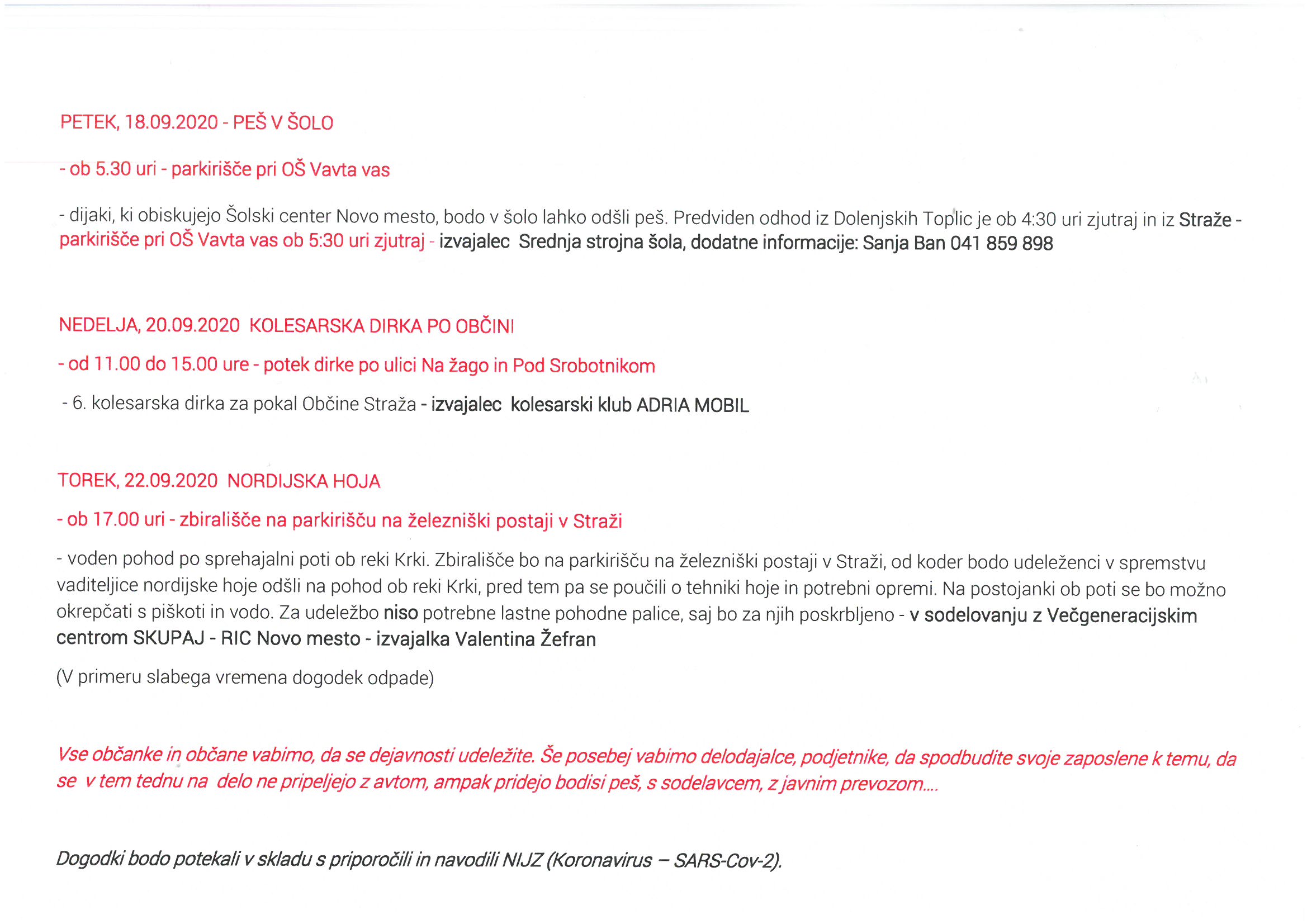 Evropski teden mobilnosti 2020 v Straži 2